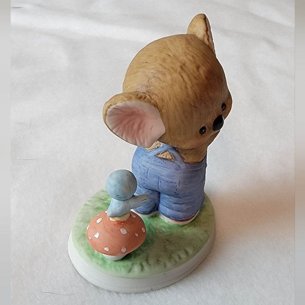 VINTAGE Lefton China Porcelain Koala with bluebird - Picture 4 of 9